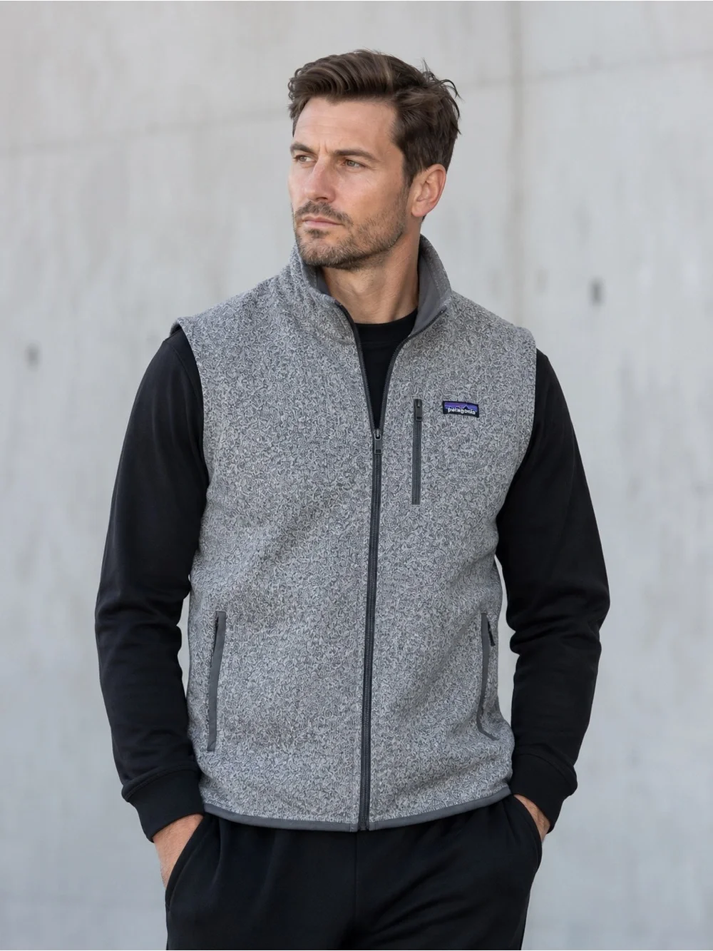 Patagonia Men’s Better Sweater Fleece Vest – Gray – Size L